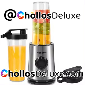 Batidora Vaso Portátil 600W +2 Botellas 800ml