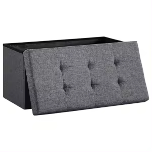 Puff Storage Baúl Asiento Plegable 89L
