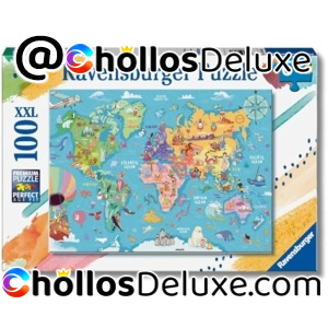 Ravensburger Puzzle XXL Mapamundi 100 Piezas
