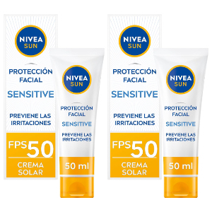 2x Nivea Sun Sensitive Crema Facial FP50