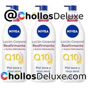 3x Nivea Q10 Body Milk Aceite Argán 400ml