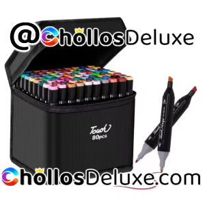 80x Rotuladores Doble Punta Colores