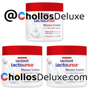3x Lactovit Lactourea Mousse Crème Hidratante 400ml