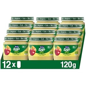 Hero Solo Bio Tarritos Pera y Manzana Ecológicos 12x120g – Desde 4 Meses