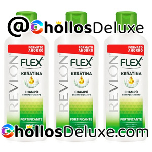 3x Revlon Flex Champú Fortificante 650ml
