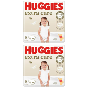56 Pañales Huggies Extra Care Talla 5