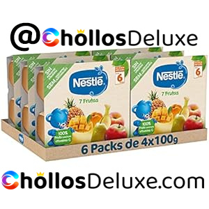 NESTLE 6x Puré de Frutas, desde 6 meses (4x100g)