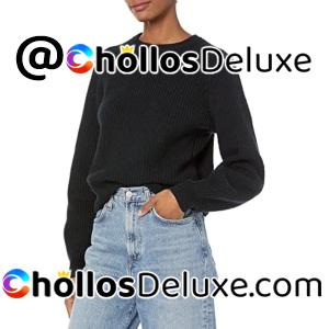 Amazon Essentials Jersey Canalé Cuello Redondo Mujer
