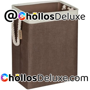 Cosyland Cesto Ropa Sucia 65L Bambú Plegable
