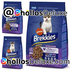 3x Brekkies Pienso para Gatos Esterilizados con Pollo y Verduras 3kg