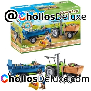 Playmobil Country Tractor Con Remolque