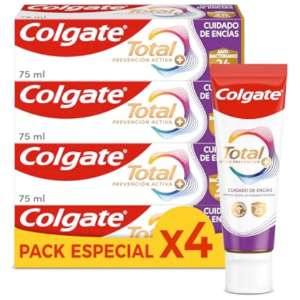 4x Colgate Total Cuidado Encías 75ml
