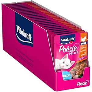 Vitakraft Poésie Junior Comida Húmeda para Gatos Sabor Pavo 23x85g