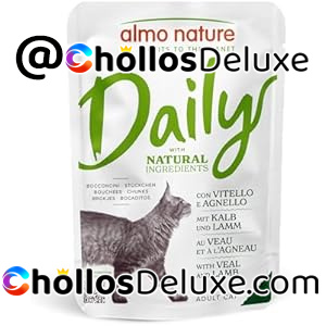 Almo Nature Alimento Diario para Gatos con Ternera y Cordero 70g – Pack 30