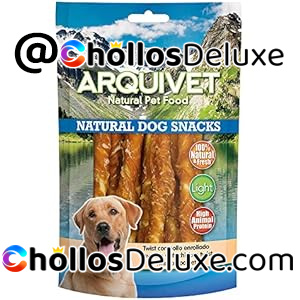 Arquivet Twist con Pollo Enrollado 13 cm – Snack Natural para Perros 350g