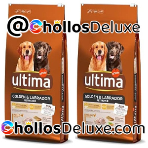 2x Ultima Medium-Maxi Golden & Labrador con Pollo – 14 kg