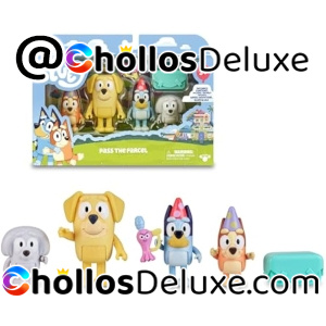 4x Bluey Pack Figuras Cumpleaños
