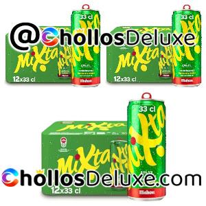 3x Mahou Mixta – Pack 12 Latas 33 cl, Cerveza con Limón 0,9% Alc.