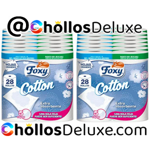 2x Foxy Cotton Papel Higiénico 28 Rollos