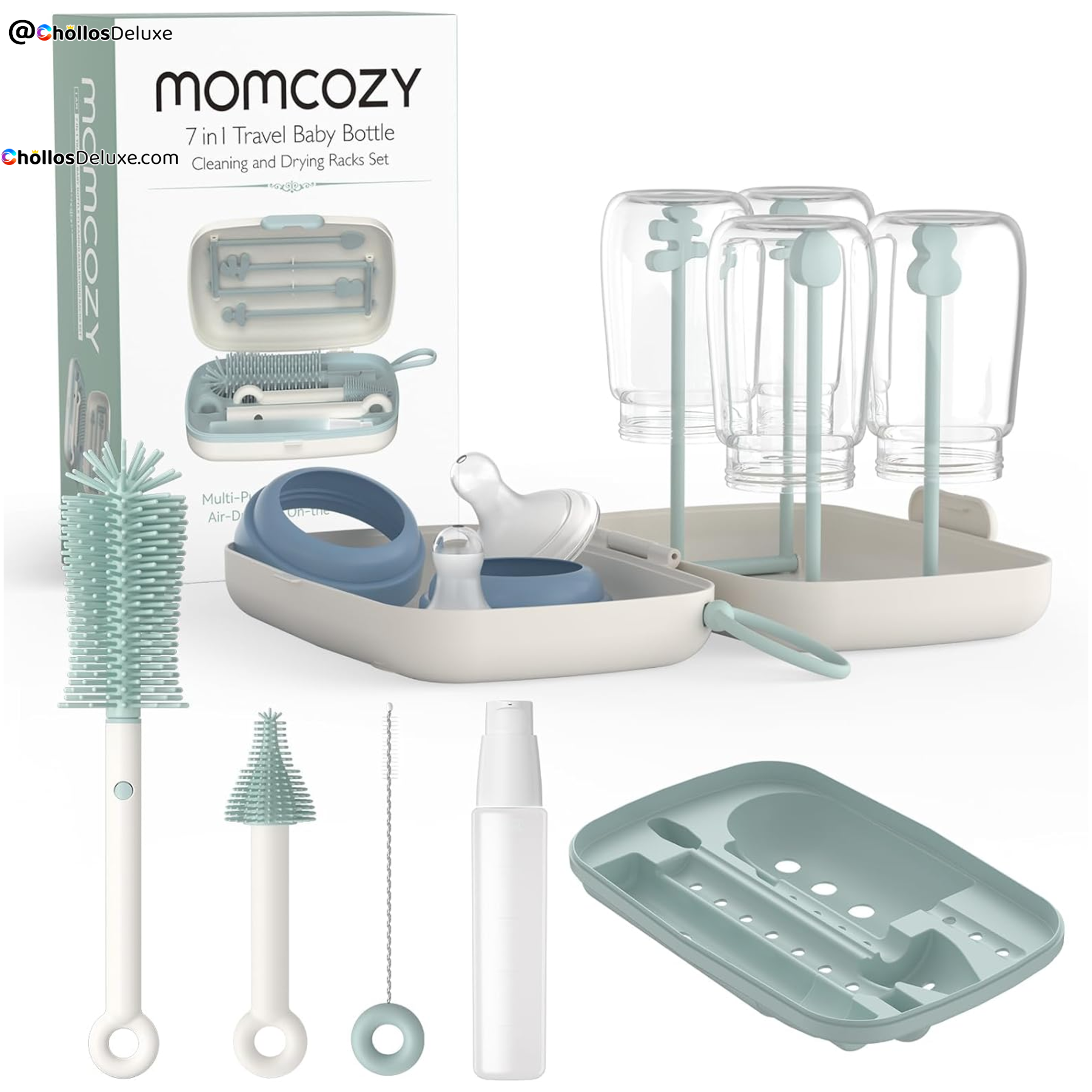 Momcozy Juego de Cepillos para Biberones