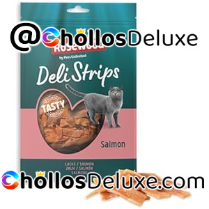 Rosewood Deli Strips Salmón & Atún para Gatos – Snack Suave y Bajo en Grasa, 40 g