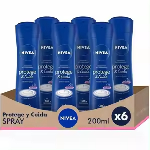 6x Nivea Desodorantes Protege Cuida 200ml