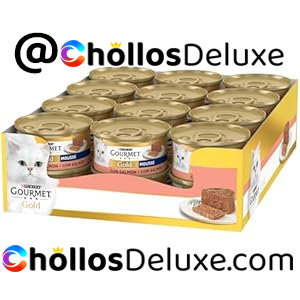 GOURMET Gold Mousse para Gatos Adultos – Mousse de Salmón 24x85g