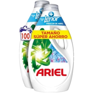 4x Ariel Detergente Líquido Frescor Abril 25 Lavados