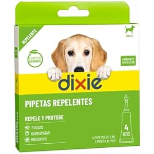 4X Dixie Pipetas Repelentes Perros
