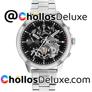 Tommy Hilfiger Reloj Multifunción Hombre Acero Inoxidable Plateado