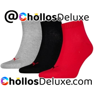 3 Pares Puma Quarter Plain Calcetines Unisex