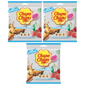 3x Bolsas Chupa Chups Caramelos Sin Azúcar