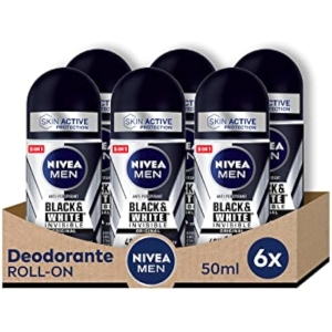 6x Nivea Men Black White Desodorante