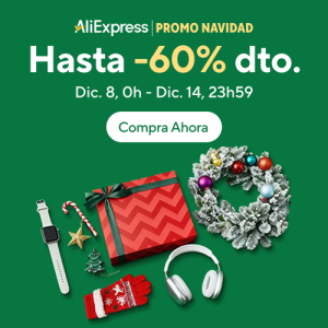 Cupones Promo de Navidad en Aliexpress