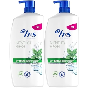2x H&S Menthol Fresh Champú 800ml