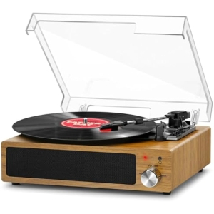 Tocadiscos Vintage Bluetooth 3 Velocidades