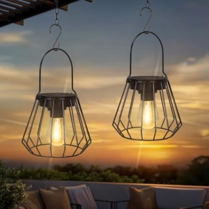 2x Farolillos Solares Cónicos IP65