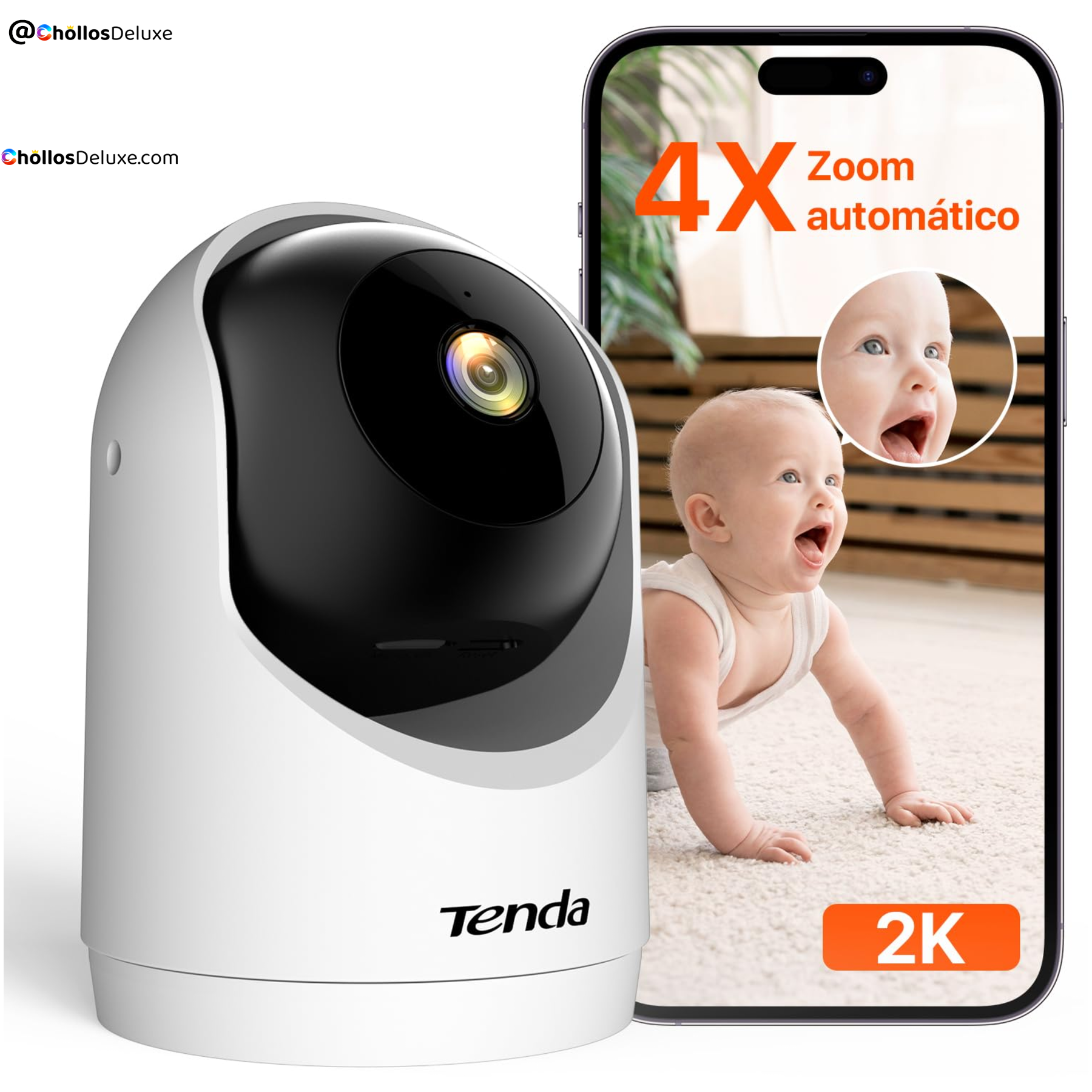 Tenda CP3 V3.0 Cámara Vigilancia WiFi 2K