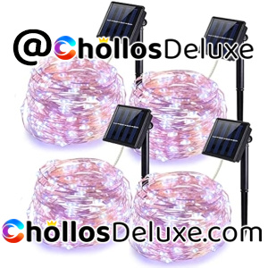 4x Guirnalda Solar 12M 100 LEDs