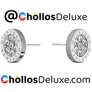 Tommy Hilfiger Pendientes Botón Mujer