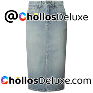 Pepe Jeans Midi Skirt HW Falda Mujer