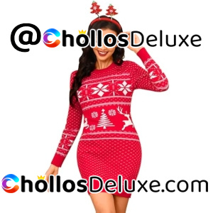 Vestido Suéter Navideño Mujer