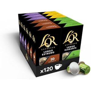 L'OR Espresso Lungo Surtido de 120 Cápsulas de Café
