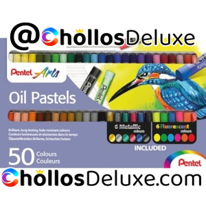 Pentel PHN Tizas Pastel Óleo 50 Colores