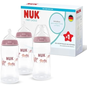 3x Nuk First Choice Biberón 300ml