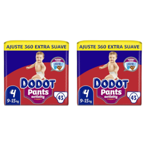 2x Dodot Activity Pants Talla 4 43 Pañales
