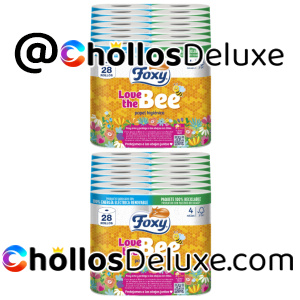 2x Foxy Love The Bee 28 Rollos Papel Higiénico