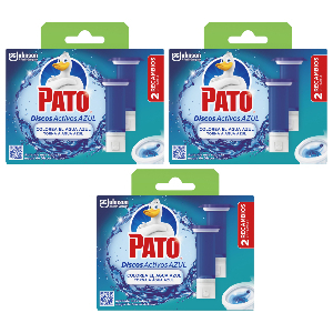 3x Pato Discos Activos Agua Azul