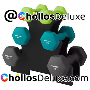 SONGMICS Juego Mancuernas Neopreno Fitness