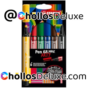 6x Stabilo Pen 68 MAX Rotuladores